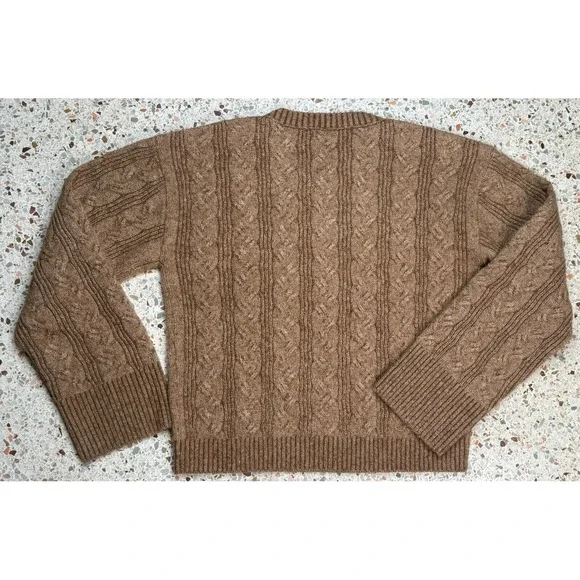 J.Crew Re-Imagined‎ Women's Cable Knit Long Sleeve Sweater With Buttons Size S - Picture 6 of 6